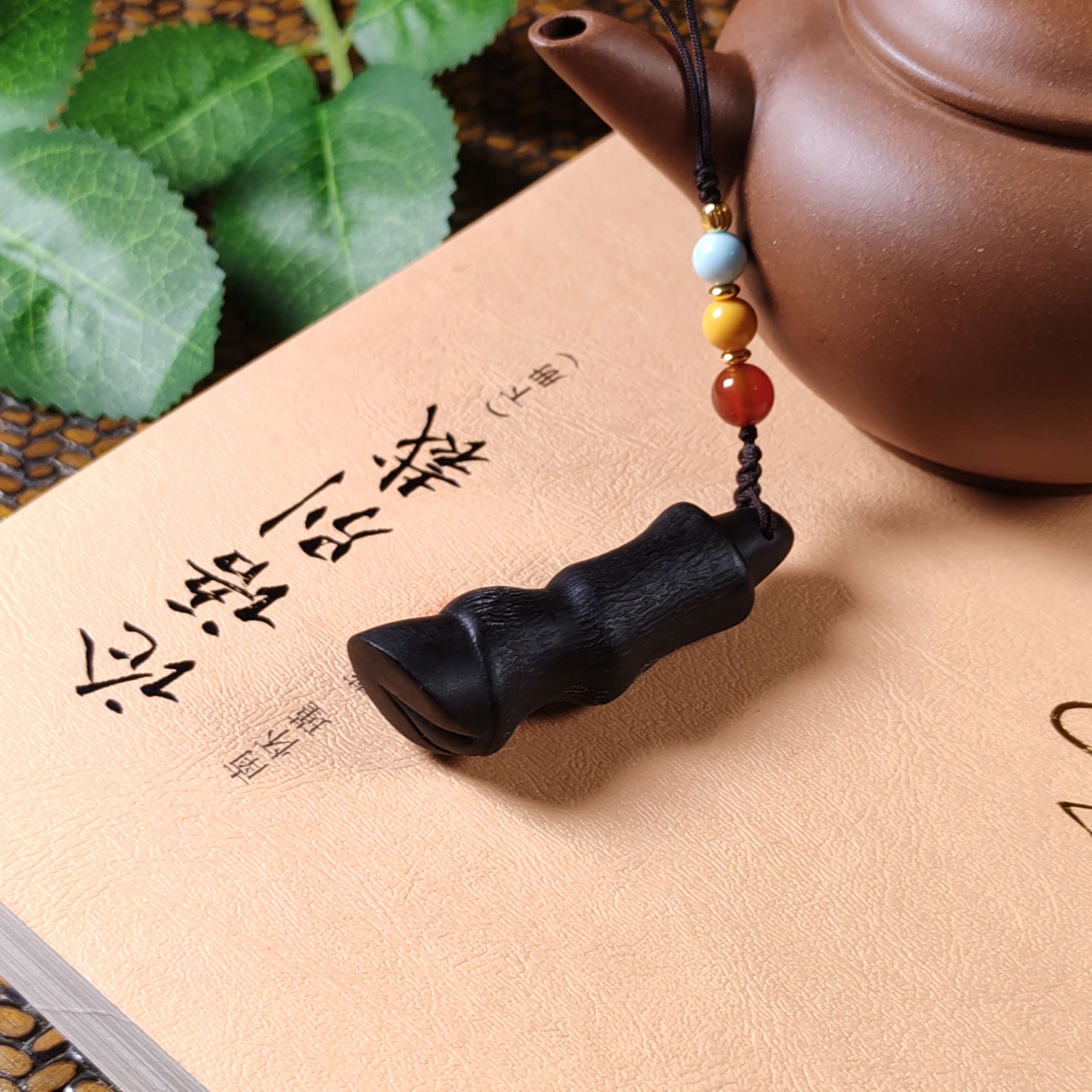 【吾心原创】天然黑驴蹄手机链