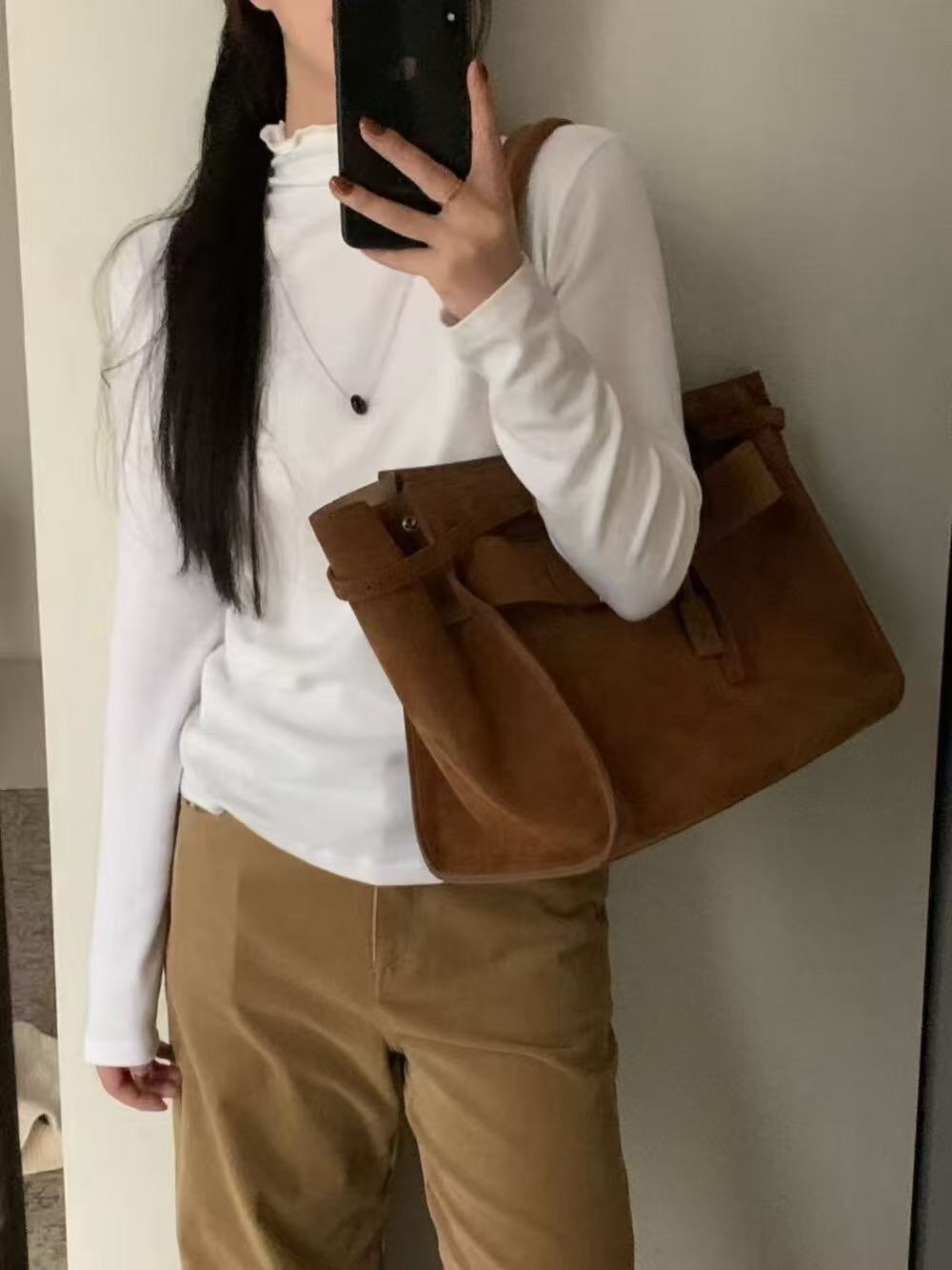 半高领打底衫双面磨毛秋冬百搭女士