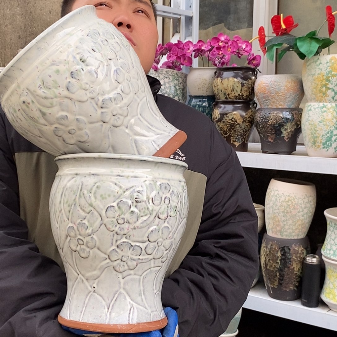 花盆紫砂口20高24福利俩个