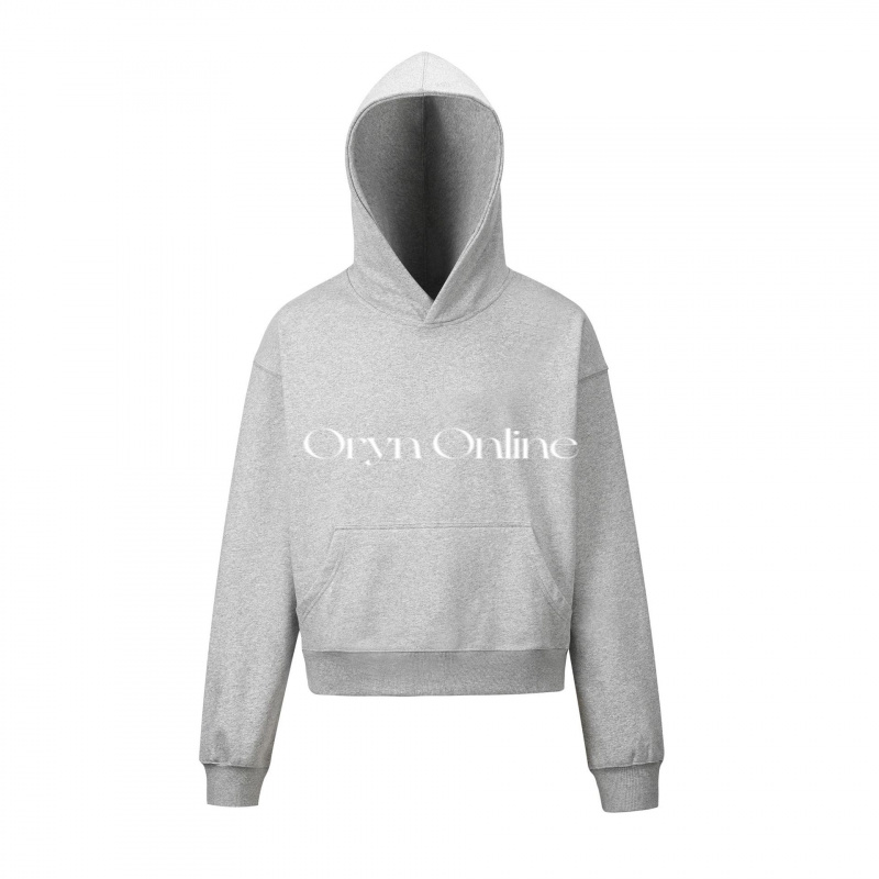 Oryn线上 基础通勤短款boxy版型连帽卫衣男女cleanfit休闲上衣