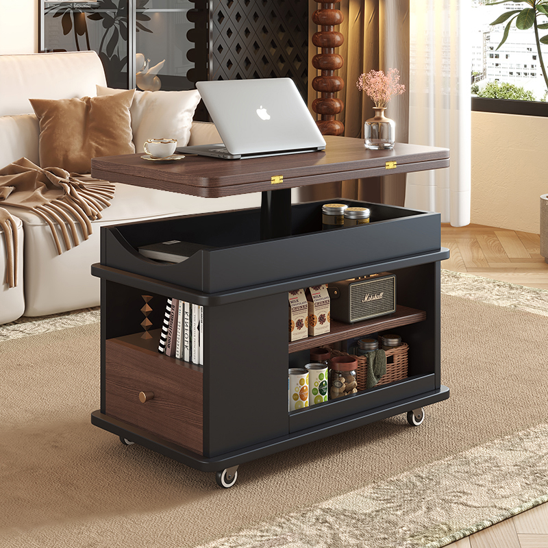 可移动边几折叠升降茶几桌小户型客厅家用阳台小茶桌沙发边柜