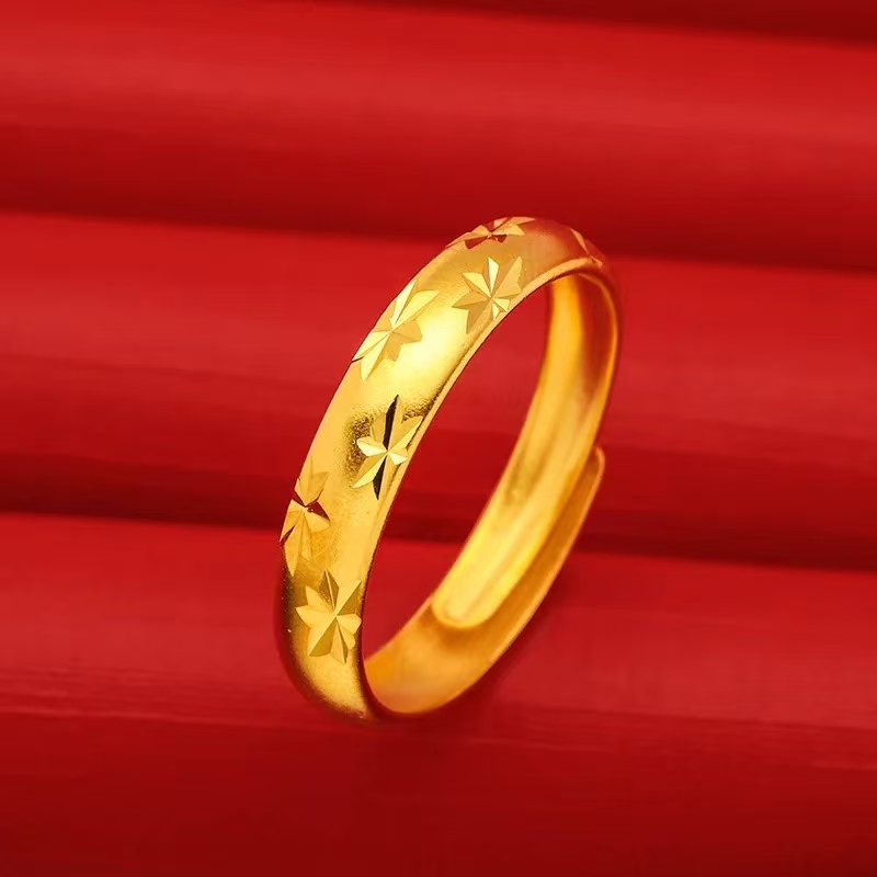  【张总专属】时尚大气满天星开口合金戒指【SOJ01】