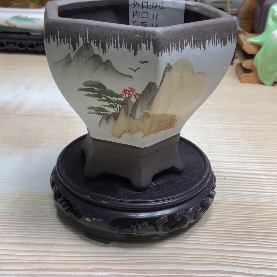 瓷片陶瓷花盆陶瓷艺术