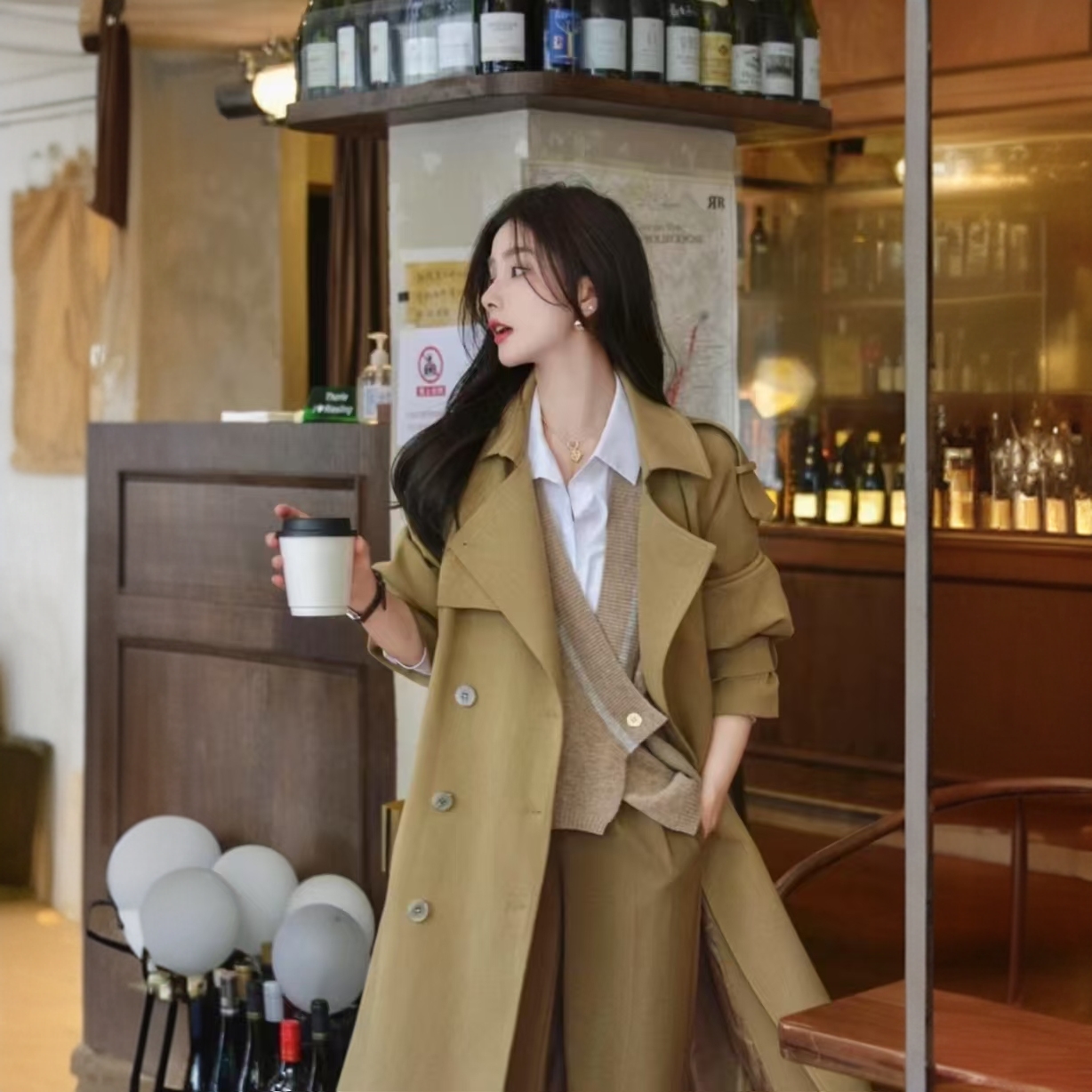 图片展示切勿盲拍打版样衣（微瑕微脏 no退no换 介意勿拍）显瘦显白