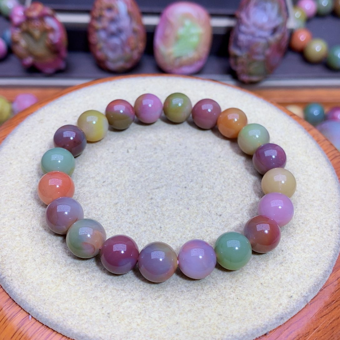 玛瑙手链未镶嵌盐源