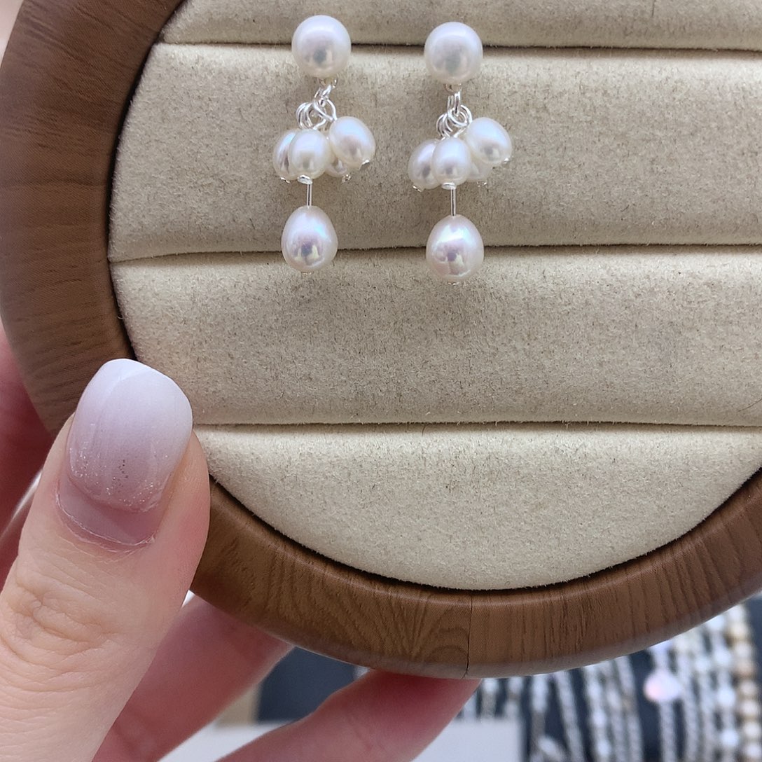 未镶嵌耳饰淡水珍珠