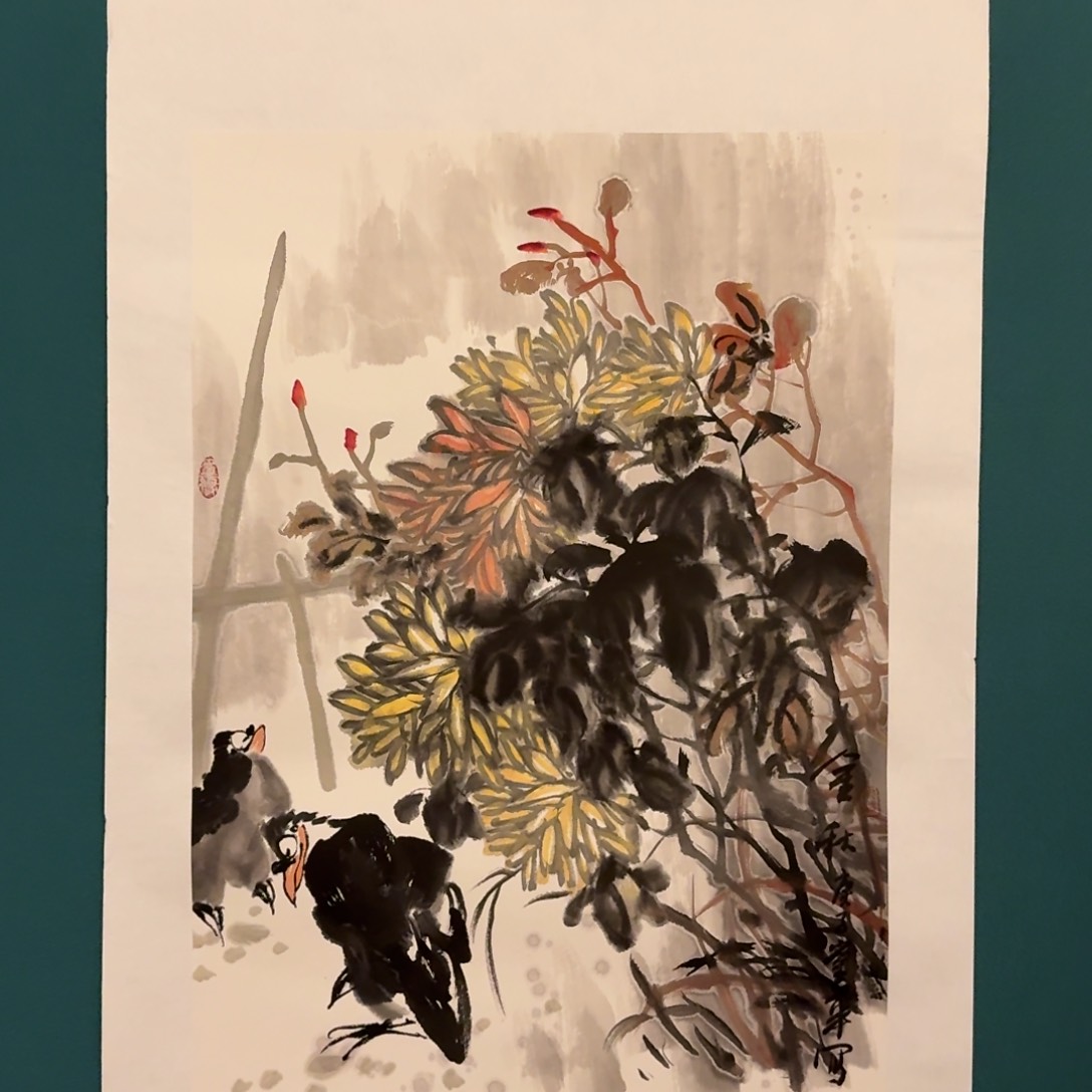 国画恽老师画作画作