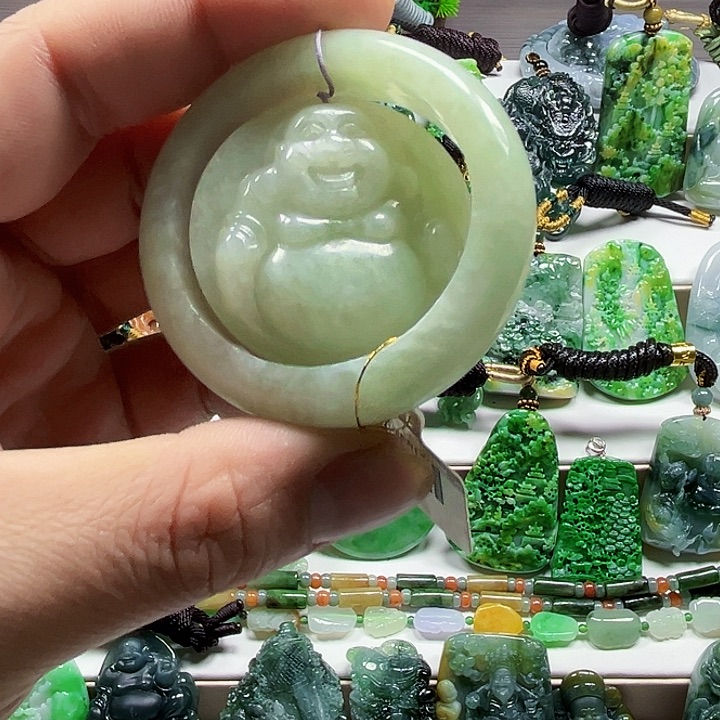 翡翠未镶嵌吊坠(不含链)