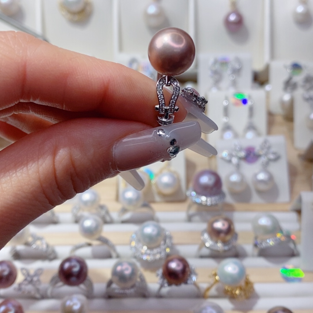 淡水珍珠戒指银S925镶嵌