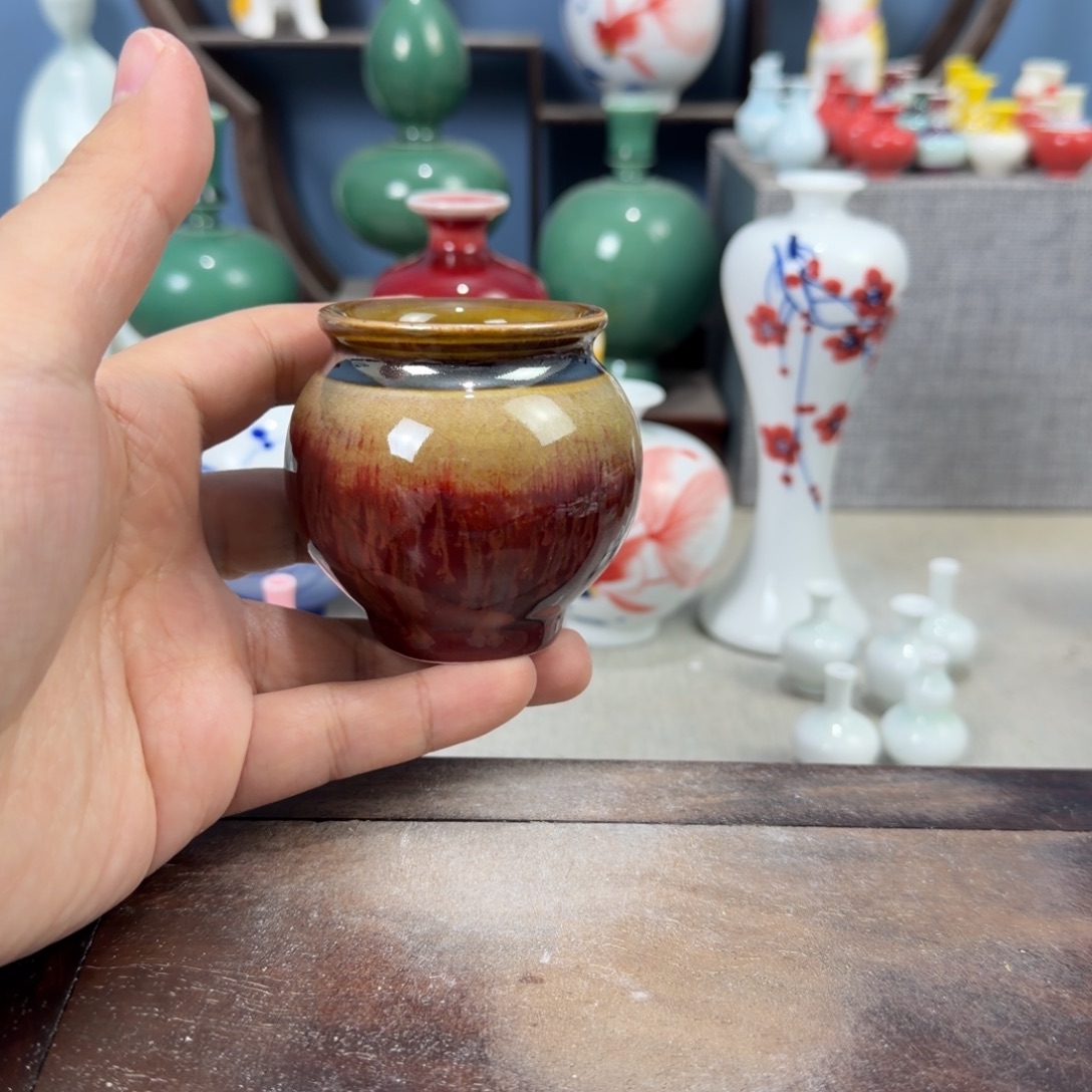 陶瓷手工小花器摆件
