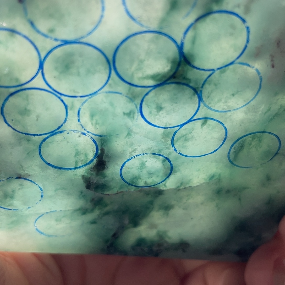 闲***庭定制翡翠未镶嵌扳指