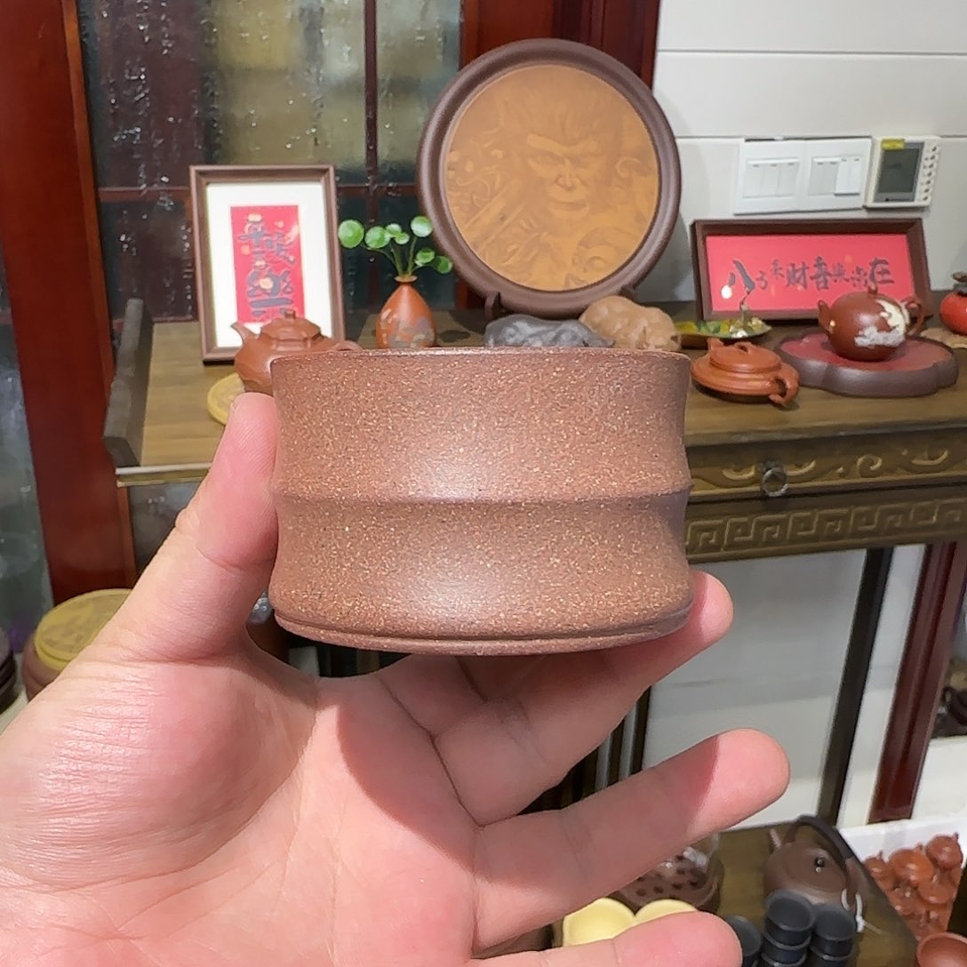 紫砂茶壶段泥主人杯