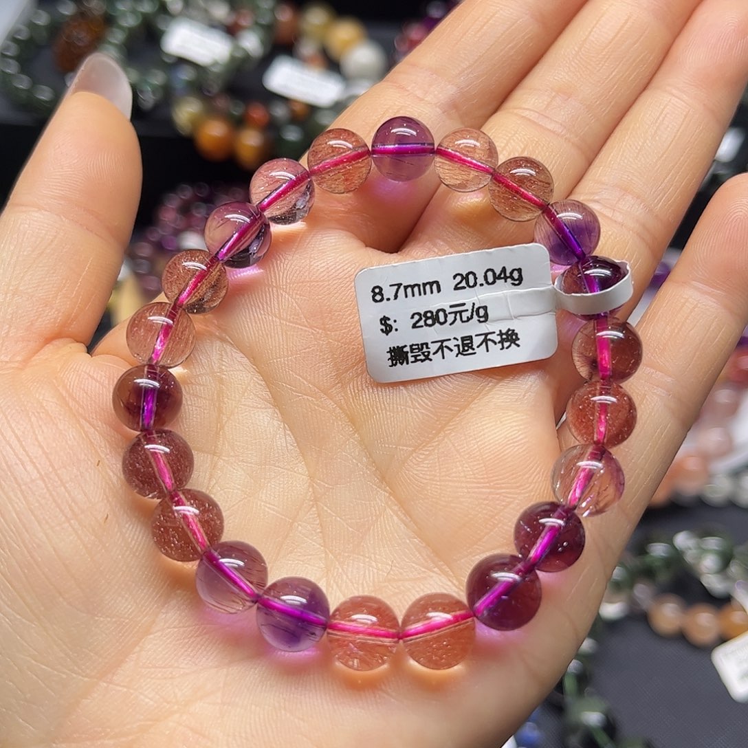 水晶手链未镶嵌天然水晶