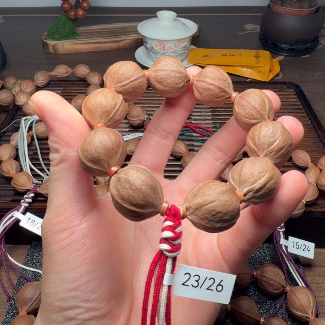 飞***扬橄榄核手串/手链23/26鲨鱼背