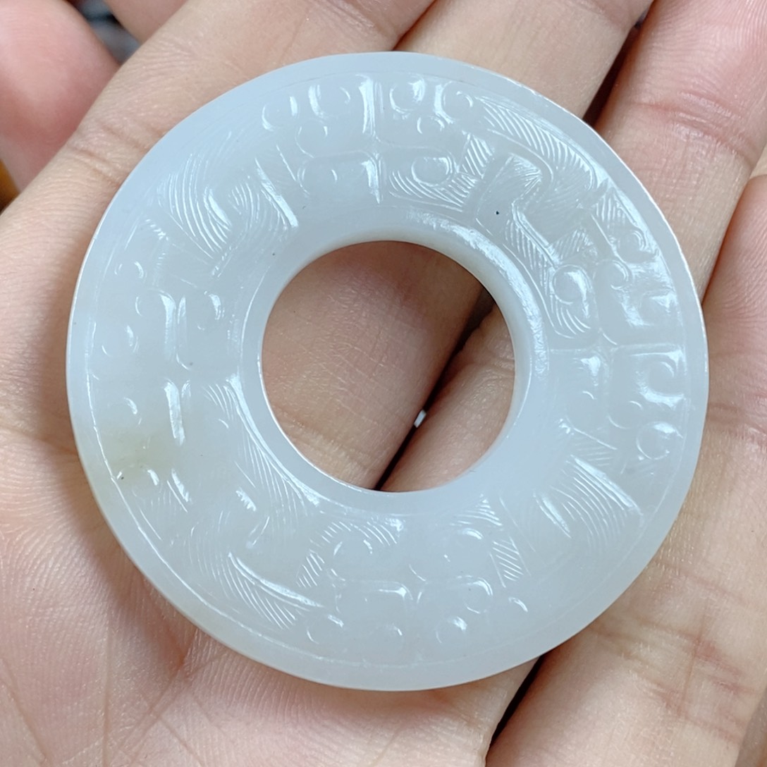 和田玉挂件未镶嵌#****$