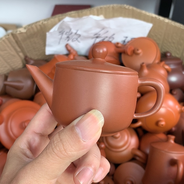 茶壶紫砂原矿朱泥茶壶茶具家用100