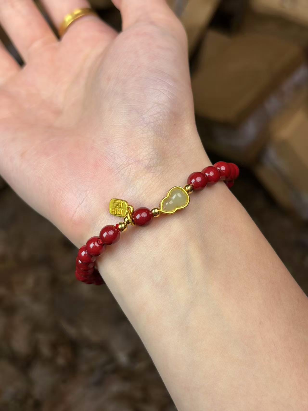 含辰砂工艺品AD314-精品手串(无礼盒)