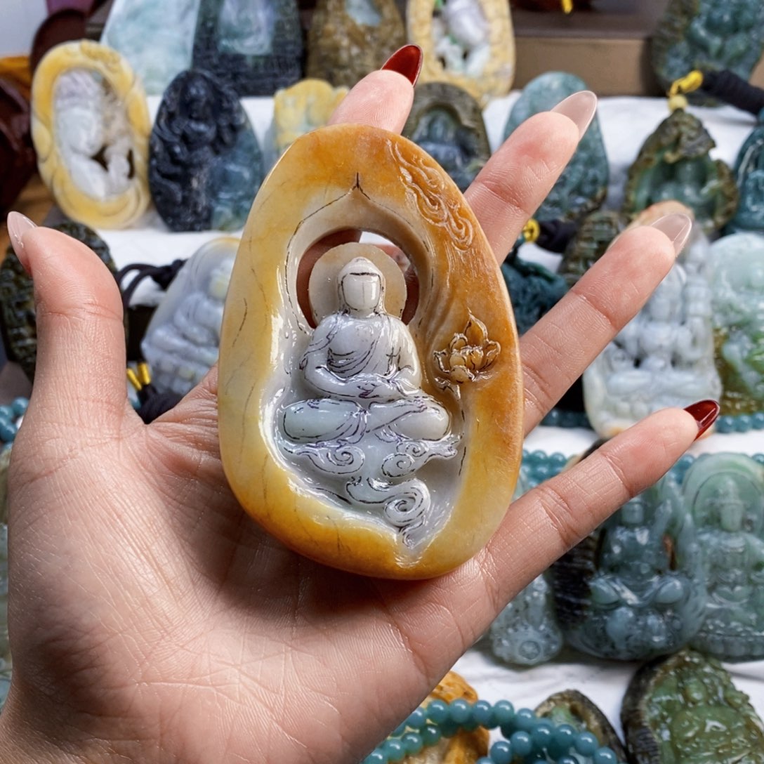 郑***）定制翡翠未镶嵌翡翠定制链接