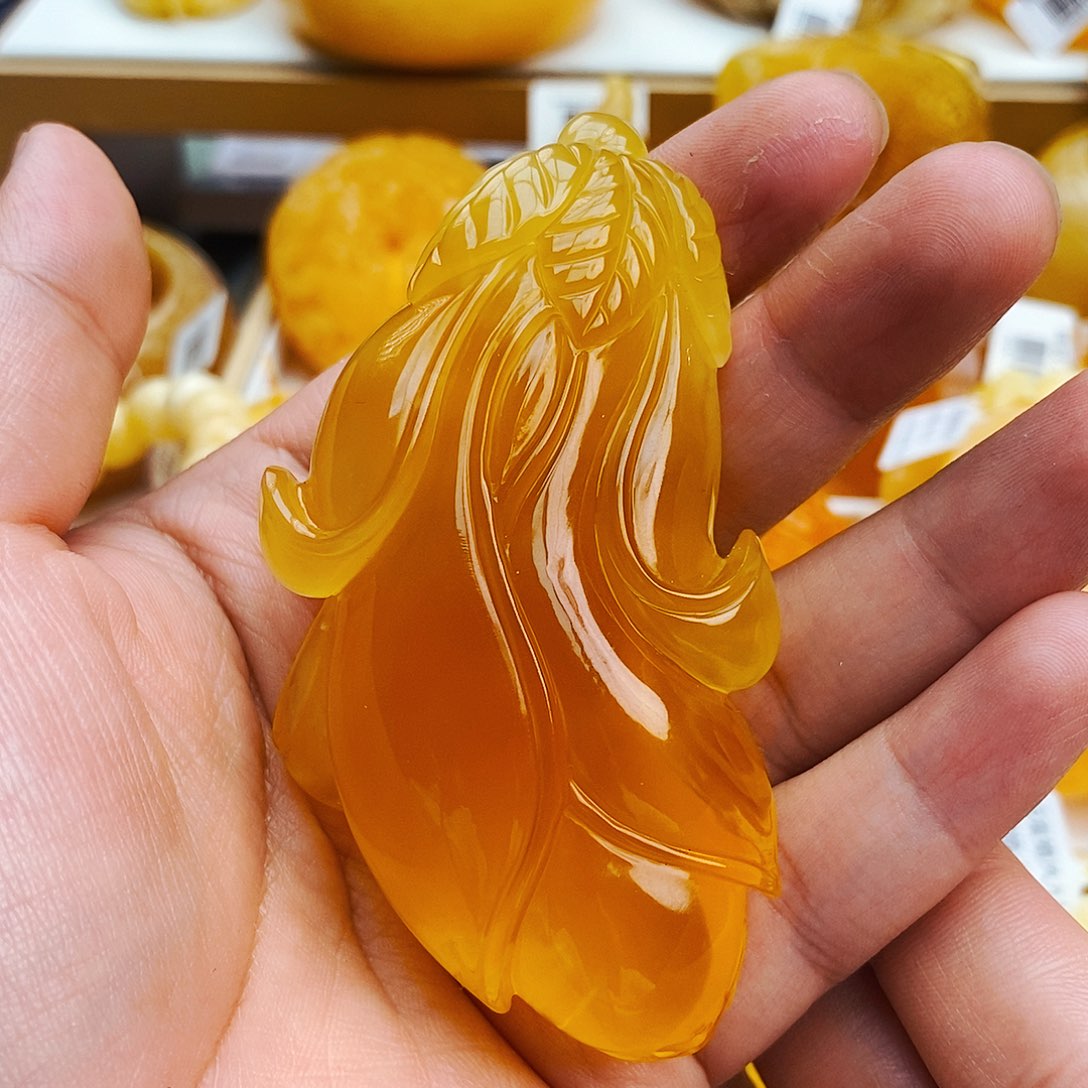 蜜蜡颈饰未镶嵌天然保真假一赔十158