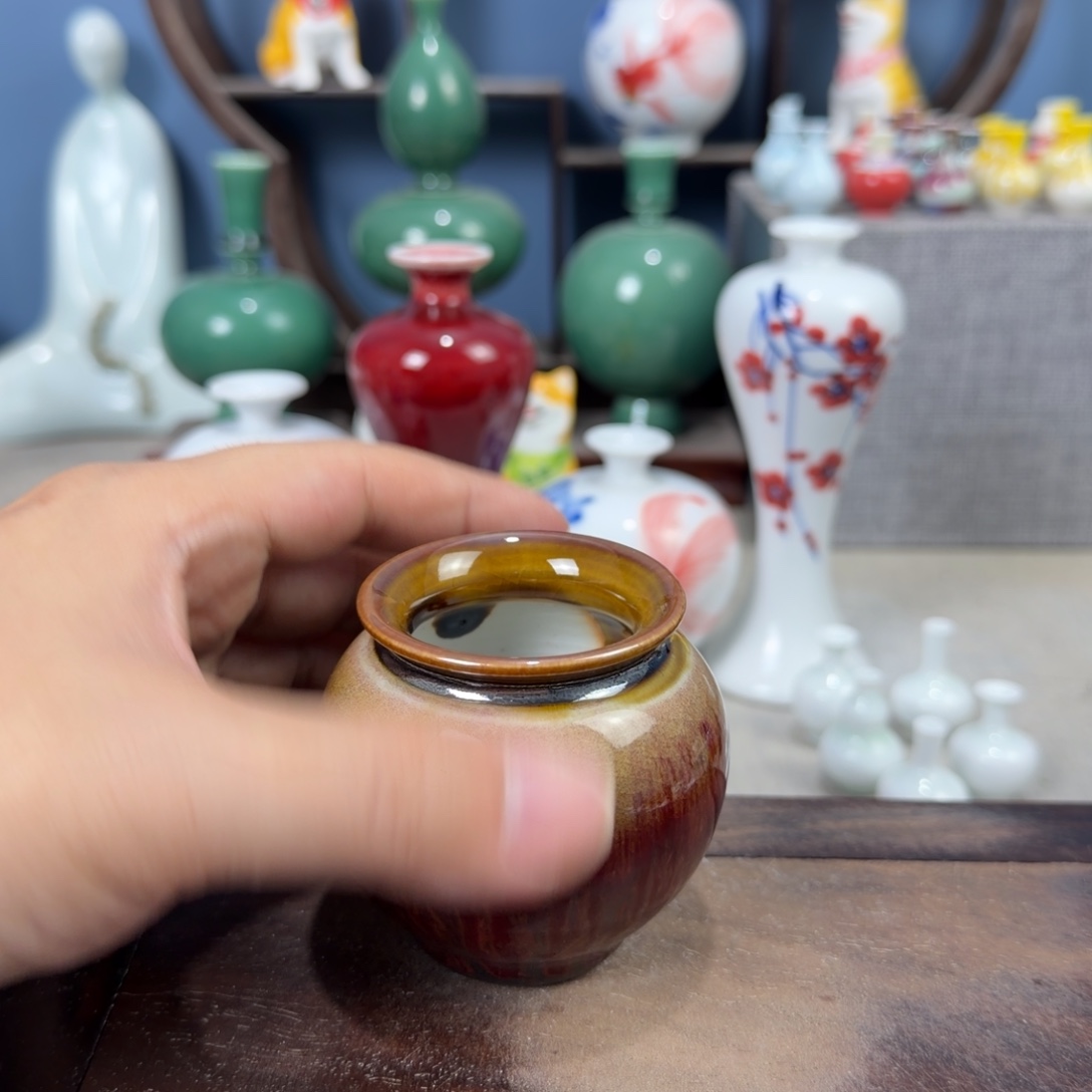 陶瓷手工小花器摆件