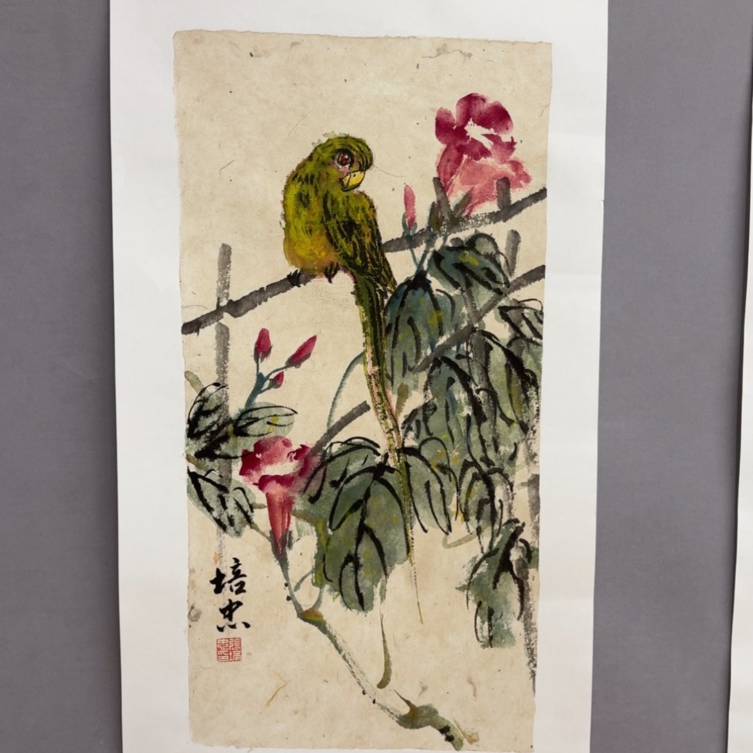 国画艺术家真人手绘