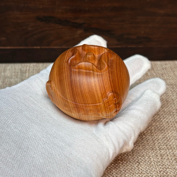 太行崖柏高油实木雕刻事事如意手把件