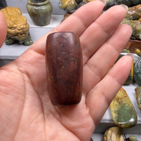 吊坠(不含链)未镶嵌岫岩河磨玉（透闪石质玉）喜*羊