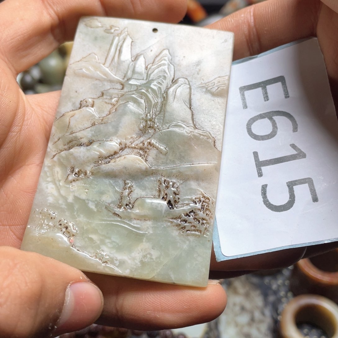 和田玉（糖玉）挂件未镶嵌