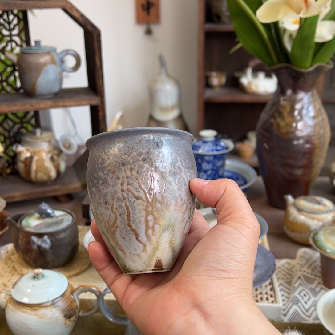 中白精品窑宝握手杯