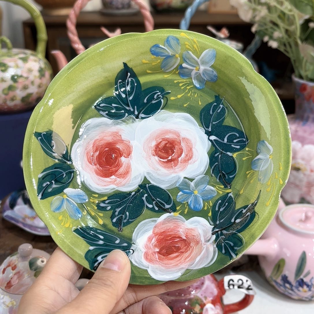 P***e景德镇手绘高温釉下彩陶瓷茶具