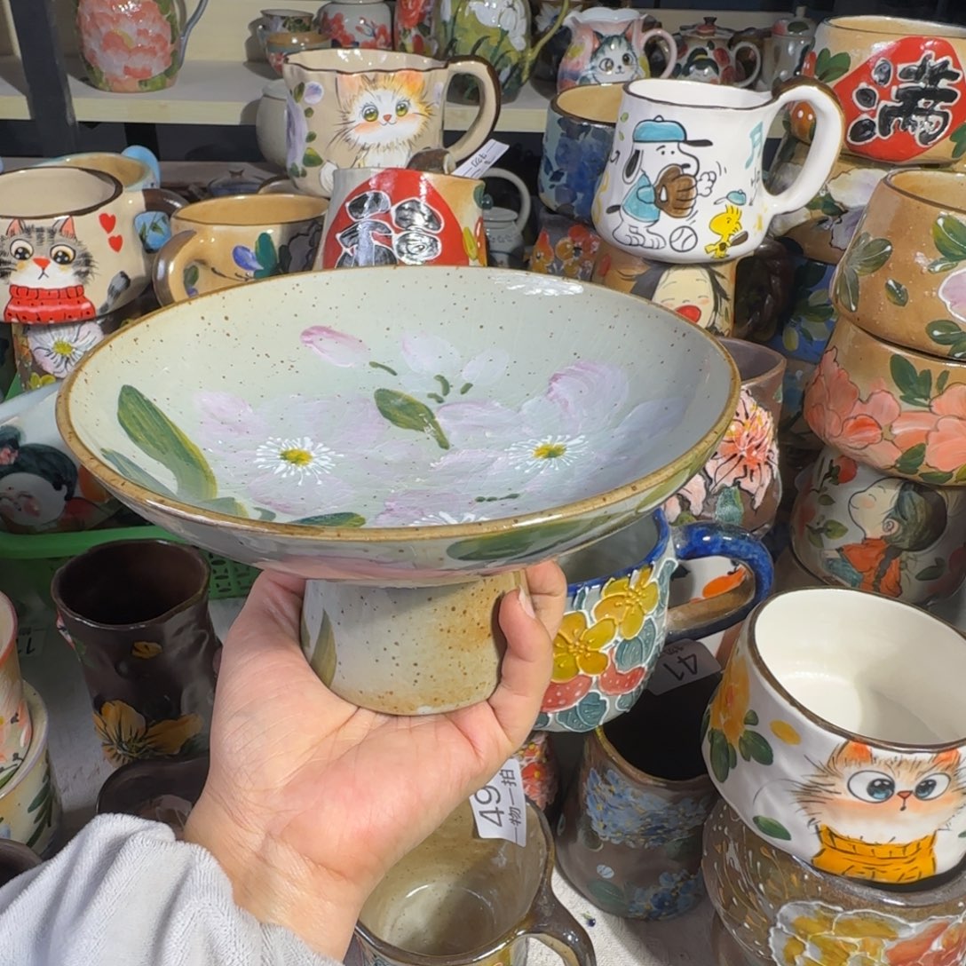 紫砂景德镇手工陶瓷釉下彩微瑕57