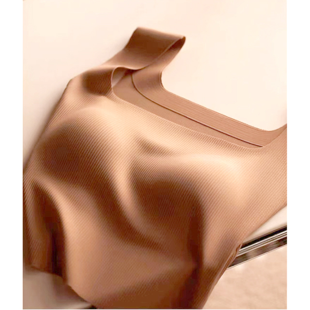 女士方领带胸垫可拆卸竖螺纹宽肩带打底背心2488