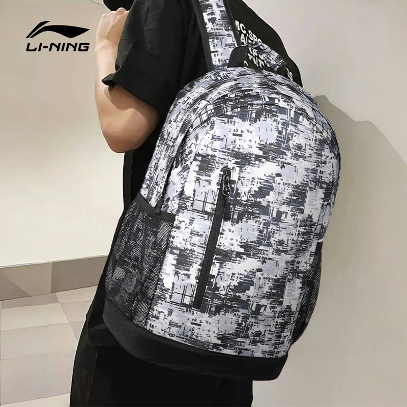 043【JYDS】李宁双肩包大容量男初中学生书包户外旅行运动背包