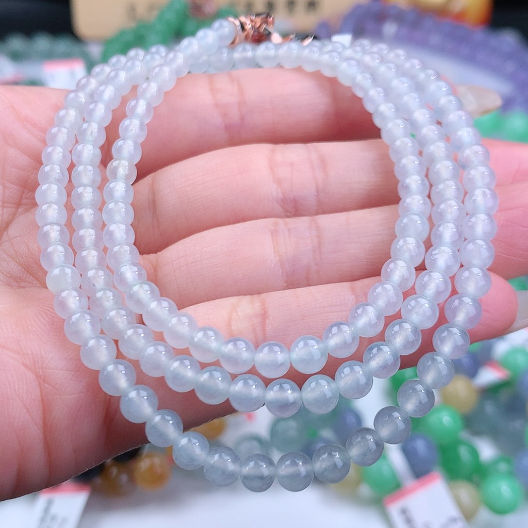 翡翠手链未镶嵌卡4.5mm