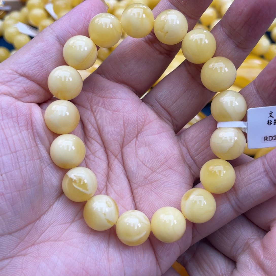 琥珀裸石未镶嵌琥珀蜜蜡12m m