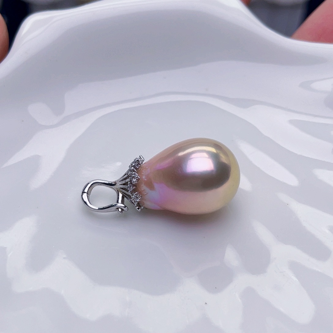 若***见未镶嵌淡水珍珠耳饰