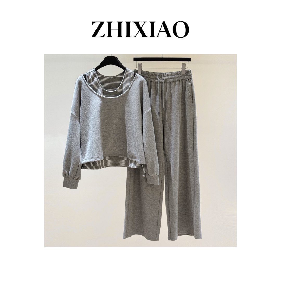 秋季新款：慵懒感秋季三件套套装82511