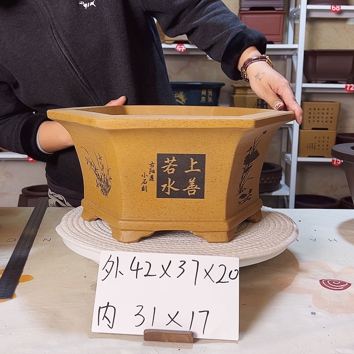 紫砂花盆紫砂花盆