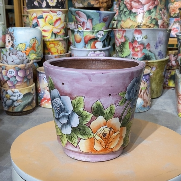 红陶景德镇艺术手绘作品