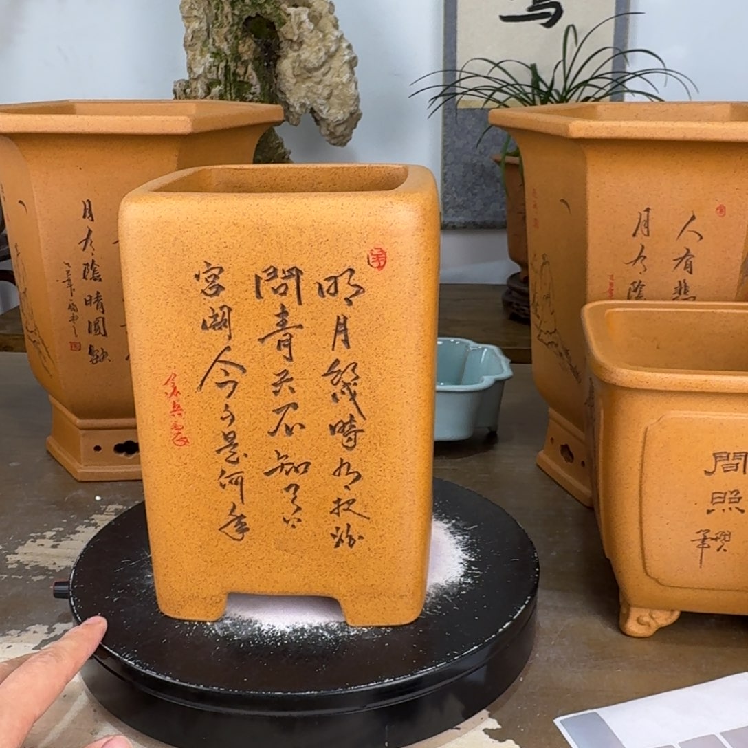花盆紫砂紫砂花盆11.5-18.5