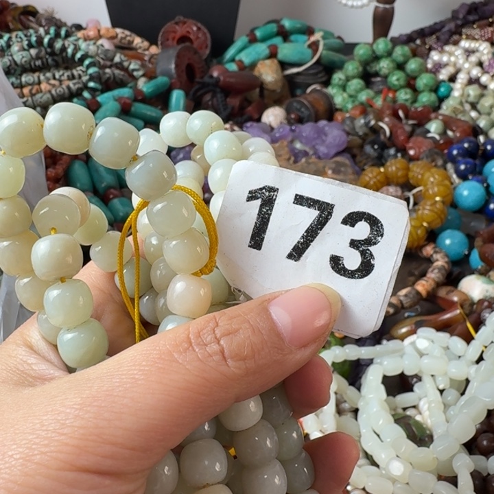 丧***翁和田玉未镶嵌颈饰