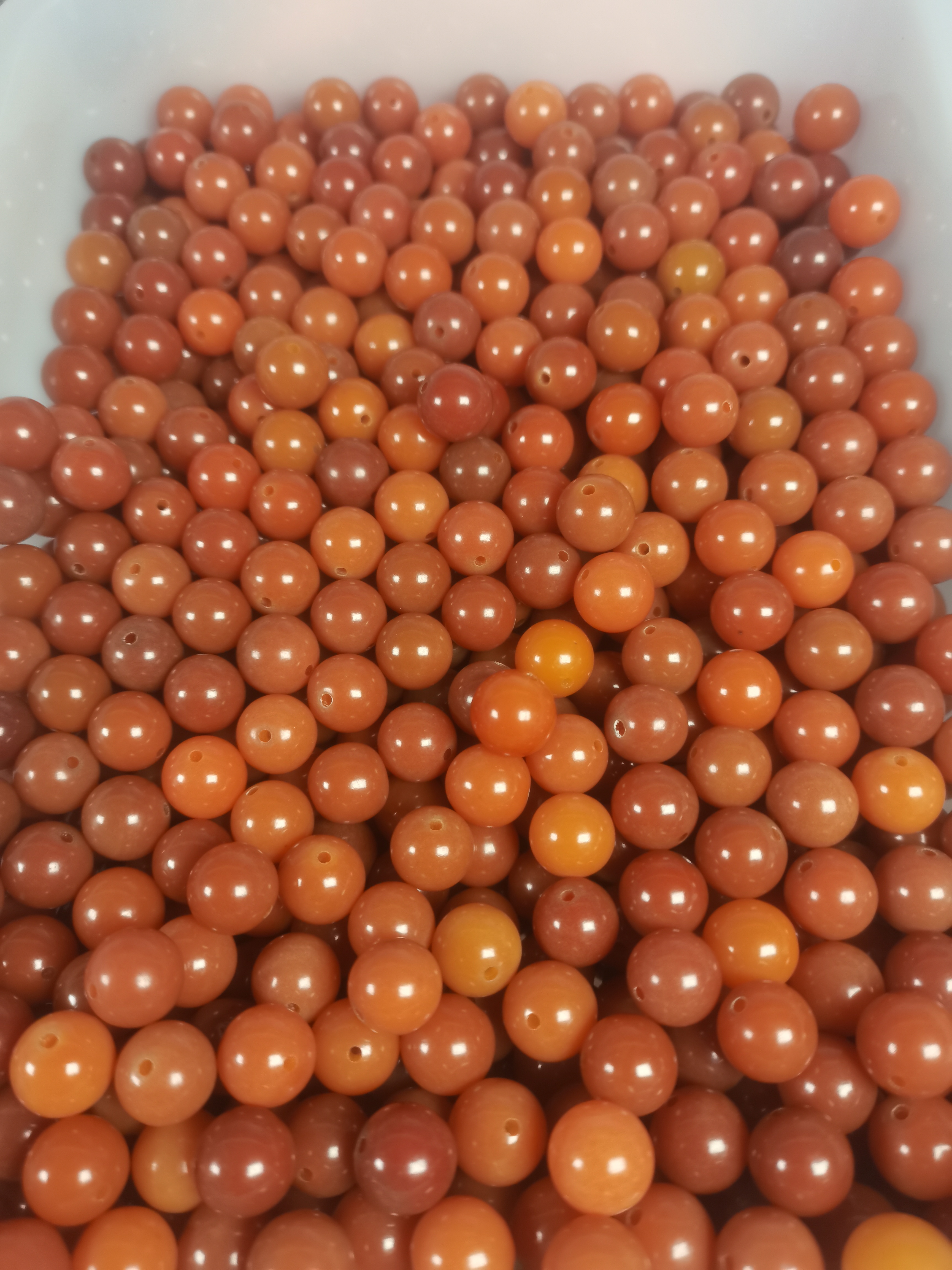 卡12.5mm敦煌色 天然 菩提散珠