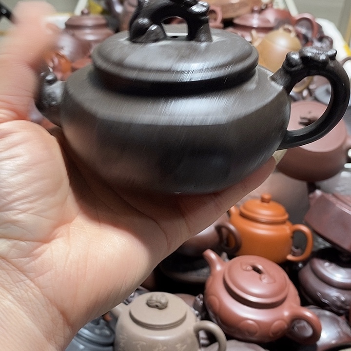 紫砂茶壶微瑕花泥
