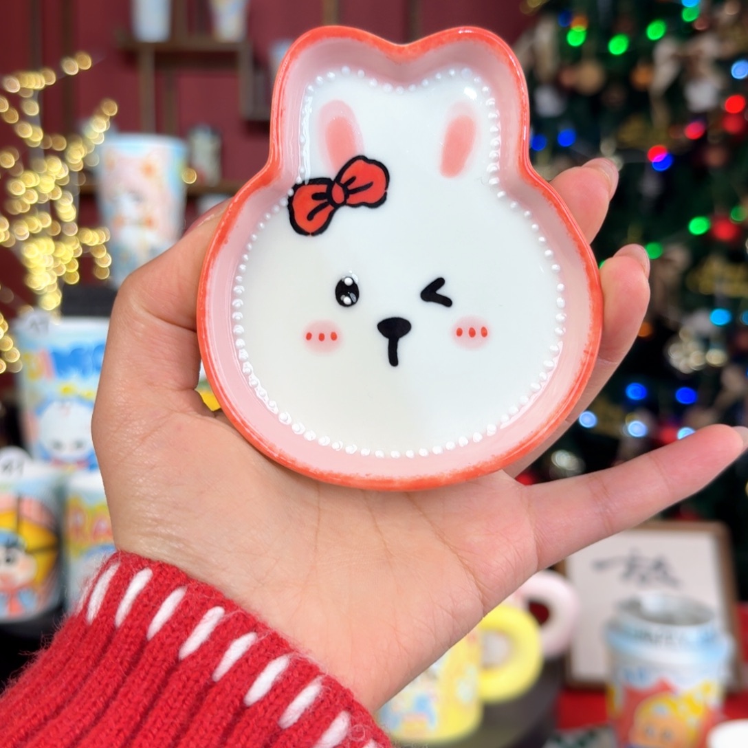 摆件陶景德镇手绘高温釉下彩