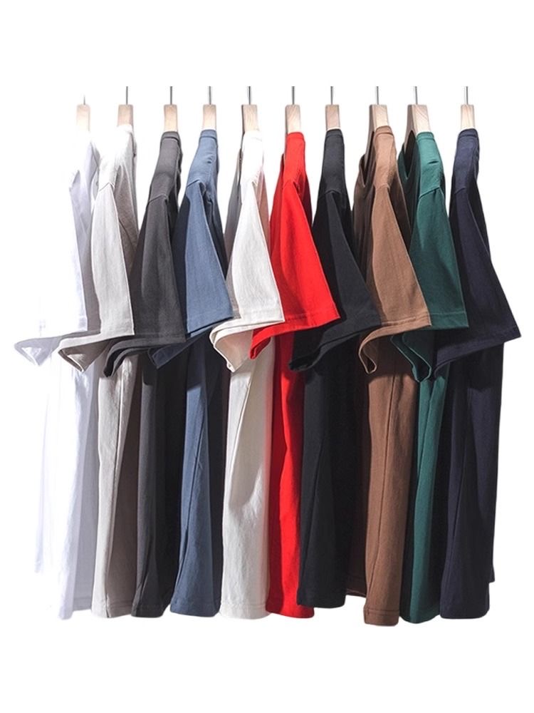 B+基础断字短袖男女同款情侣装宽松圆领上衣