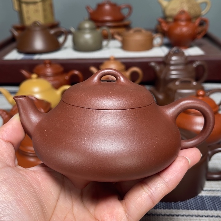 茶壶紫砂全手工制作220cc