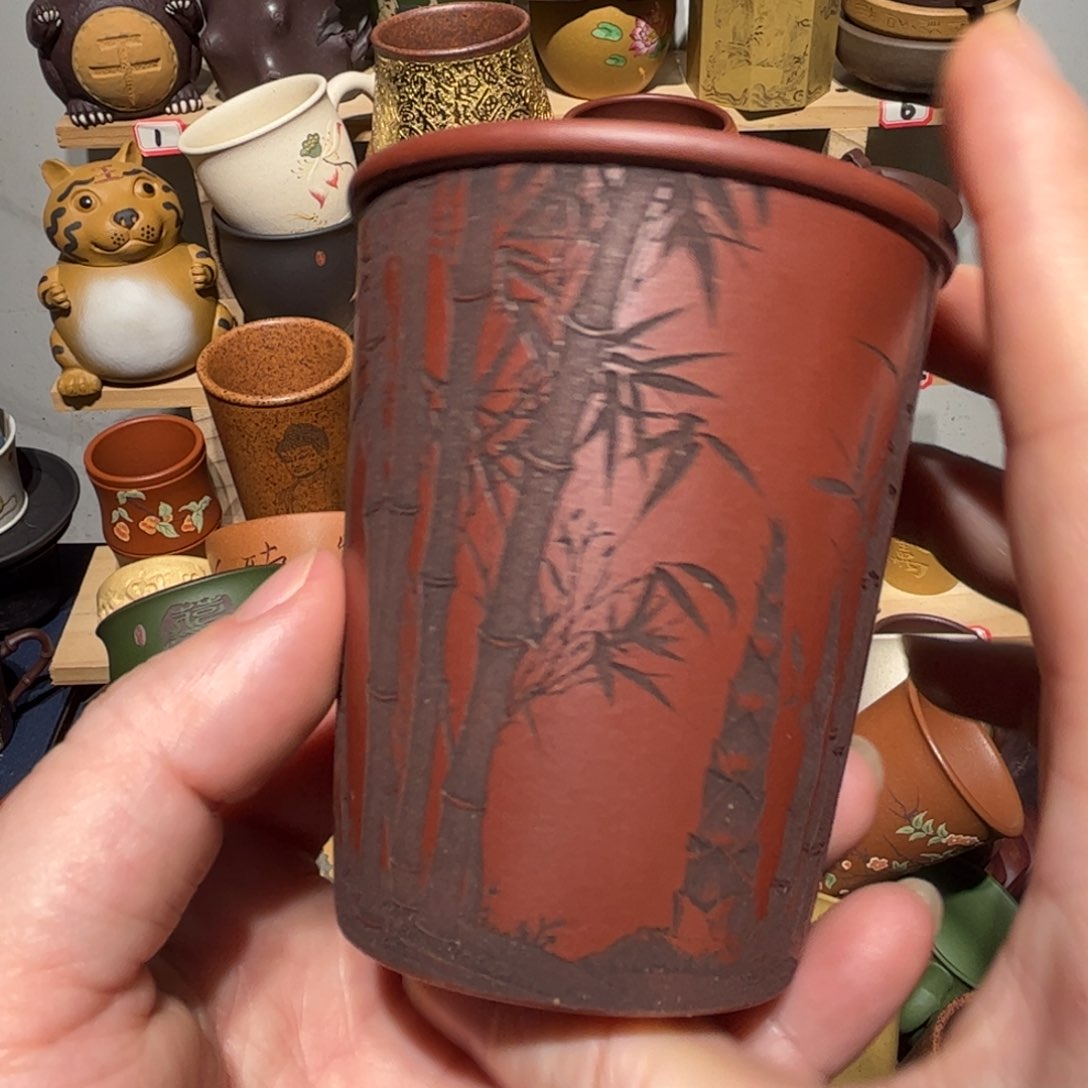 紫砂茶杯宜兴紫砂主人杯