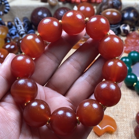 玛瑙/玉髓挂件未镶嵌幸***1