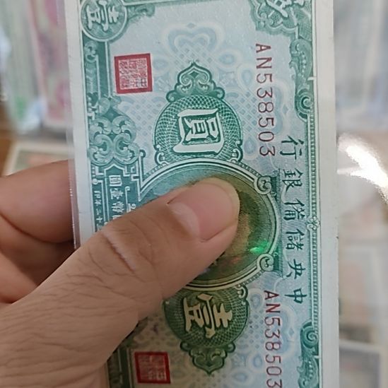 W***G塑料中央储备银行绿色壹圆538503