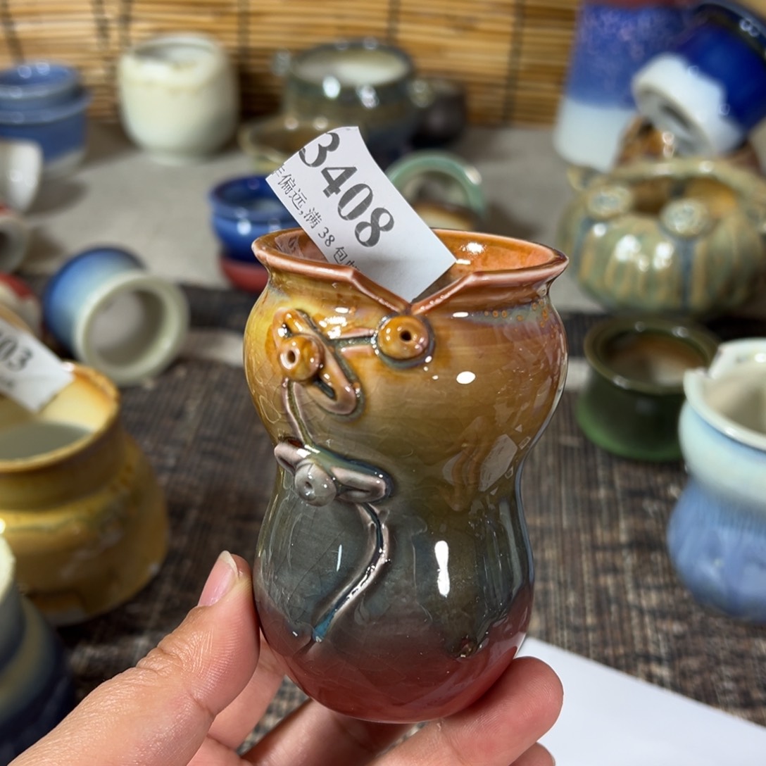 红陶景德镇手工花盆